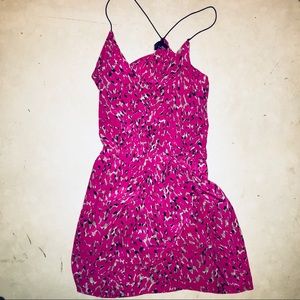 Karina Grimaldi fuchsia print spring dress size s